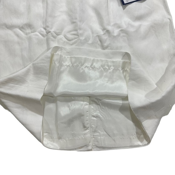 Charter Club April in Paris Women Ivory White Linen Rayon Mini Skirt Sz 8 NWT - Picture 5 of 12